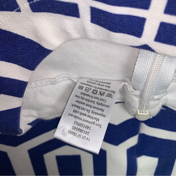 Gymboree Blue Geo Print Shift Dress Girl’s 5 Mod About Orange Retro 60s Vibes - Picture 5 of 8